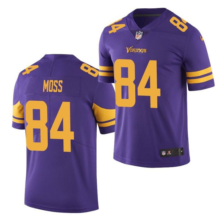 Men Minnesota Vikings 84 Randy Moss Nike Purple Color Rush Limited NFL Jersey